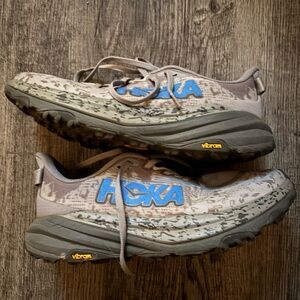 Hoka Sneakers - Gray with Blue Accents